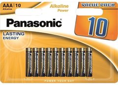 Батарейки Panasonic Alkaline Power AAA BLI 10 (LR03REB/10BW)