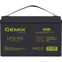 Аккумуляторная батарея Gemix 12V 100Ah AGM (LP12-100)