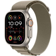Apple Watch Ultra 2 GPS + Cellular, 49mm Titanium Case with Olive Alpine Loop - L (MRF03UL/A)