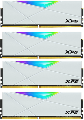Оперативна пам’ять Adata XPG Spectrix D50 RGB White DDR4 4x16GB (AX4U360016G18I-QCWH50)