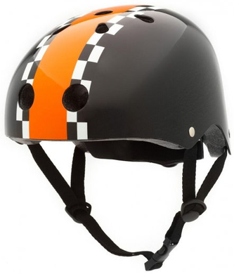 Велосипедный шлем Trybike Coconut черный с оранжевым 47-53 см (COCO 5S)