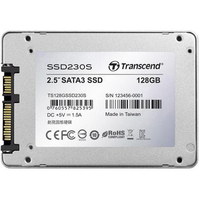 SSD-накопичувач 128GB Transcend SSD230S Premium 2.5" SATA III 3D V-NAND TLC (TS128GSSD230S)