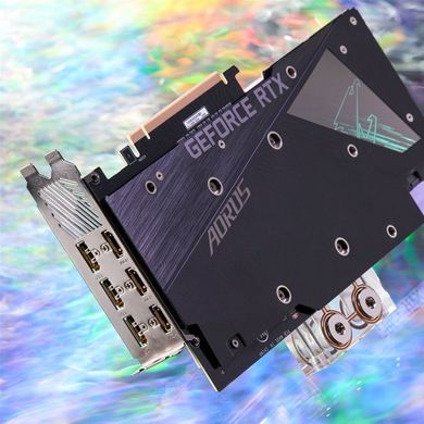 Видеокарта Gigabyte PCI-Ex GeForce RTX 3080 Aorus Xtreme Waterforce WB 10GB GDDR6X (320bit) (1710/19000) (3 х HDMI, 3 x DisplayPort) (GV-N3080AORUSX WB-10GD)