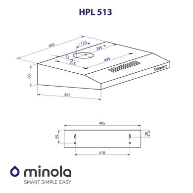 Витяжка Minola HPL 513 WH