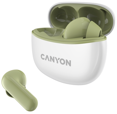 Наушники Canyon TWS-5 Bluetooth Green (CNS-TWS5GR)