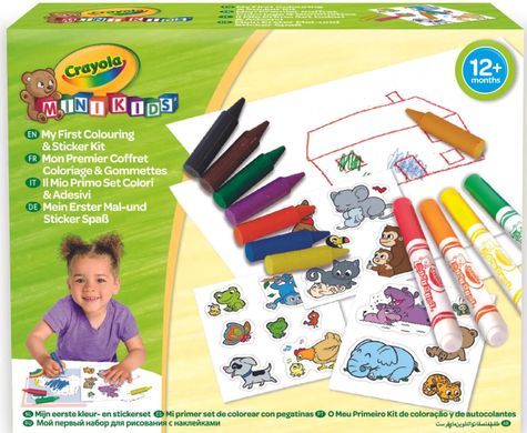 Набор для творчества Crayola Mini Kids Мой первый набор для рисования со стикерами (256287.106)набор для рисования со стикерами (256287.106)