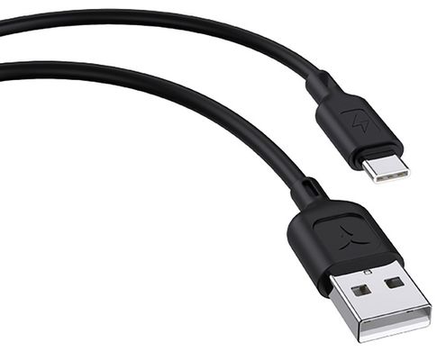 Кабель T-PHOX Fast USB - USB Type-C 1.2 м Black (T-C829 Black)