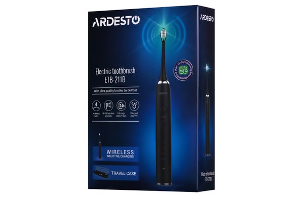 Електрична зубна щітка Ardesto ETB-211B