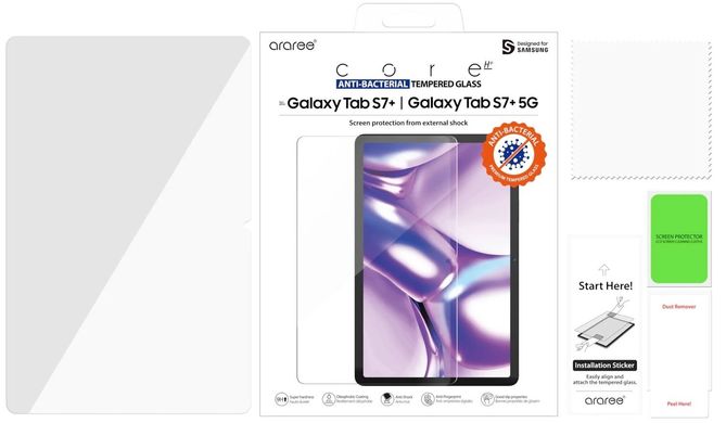 Захисне скло Araree Samsung Glass для планшету Galaxy Tab S7+ (T970)