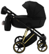 Детская коляска 2 в 1 Adamex Belissa Special Edition (Gold) PS-569 Black (625429)
