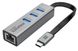 USB Хаб Promate Gigahub-c Grey (gigahub-c.grey)