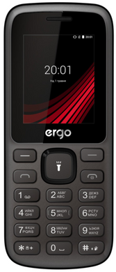 Телефон Ergo F185 Speak Dual Sim black