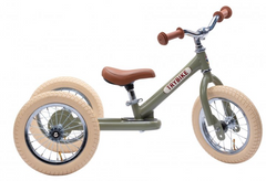 Комплект Trybike Балансуючий велосипед оливковий TBS-2-GRN-VIN+Додаткове колесо бежеве TBS-100-TKV (TBS-3-GRN-VIN)