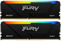 Оперативна пам'ять Kingston FURY Beast RGB DDR4 3733MHz 32GB Kit 2x16GB (KF437C19BB12AK2/32)