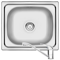 Кухонна мийка Deante Doppio зі змішувачем (ZENA0103)