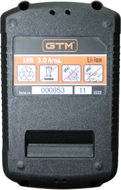 Акумулятор для електроінструменту GTM B18V/3Аh