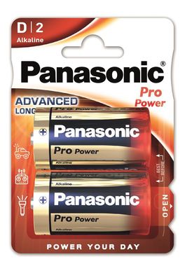 Батарейки Panasonic PRO Power D BLI 2 ALKALINE (LR20XEG/2BP)