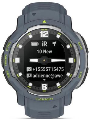 Смарт-годинник Garmin Instinct Crossover Blue Granite (010-02730-04)