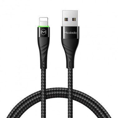 Кабель Mcdodo USB Cable to Lightning Peacock with LED Light 1.2m Black (CA-6350)