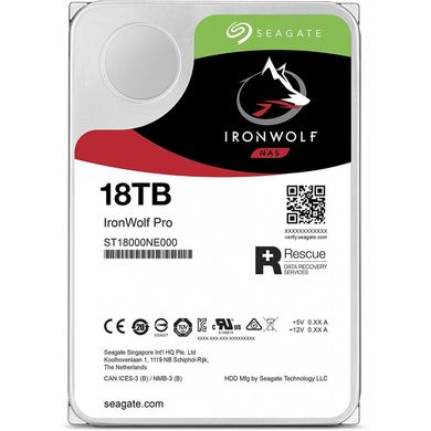 Внутрішній жорсткий диск Seagate IronWolf Pro 18 TB (ST18000NE000)