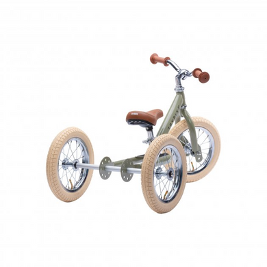 Комплект Trybike Балансирующий велосипед оливковый TBS-2-GRN-VIN+Дополнительное колесо бежевое TBS-100-TKV (TBS-3-GRN-VIN)