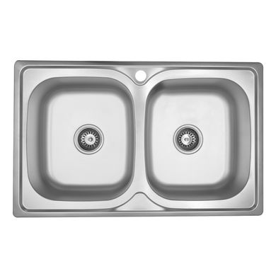 Кухонна мийка Kroner KRP Satin - 5080Z (7948Z) (0,8 мм)