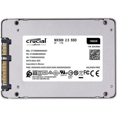 SSD-накопитель Crucial MX500 2.5 1 TB (CT1000MX500SSD1)