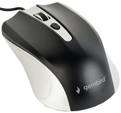 Мышь Gembird MUS-4B-01-SB Black/Silver USB