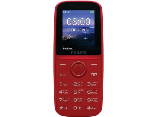 Мобільний телефон Philips E109 Red