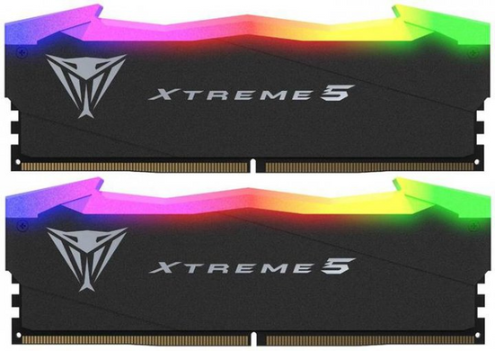 Оперативна пам'ять Patriot 32 GB (2x16GB) DDR5 8000 MHz Viper Xtreme 5 RGB (PVXR532G80C38K)