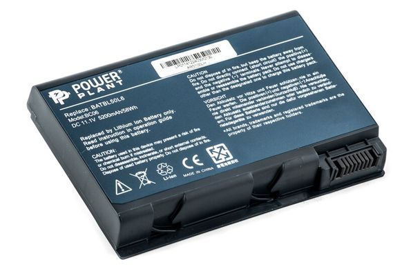 Акумулятор PowerPlant для ноутбуків ACER Aspire 3100 (BATBL50L6, AC 50L6, 3S2P) 11.1V 5200mAh (NB00000092)