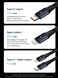 Автомобільний зарядний пристрій Baseus Enjoyment Retractable 30W with Lightning/USB-C Cable Black (CGTX000001)
