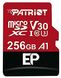 Карта памяти Patriot microSDXC (UHS-1 U3) EP Series 256Gb class 10 V30 (adapter SD) (PEF256GEP31MCX)