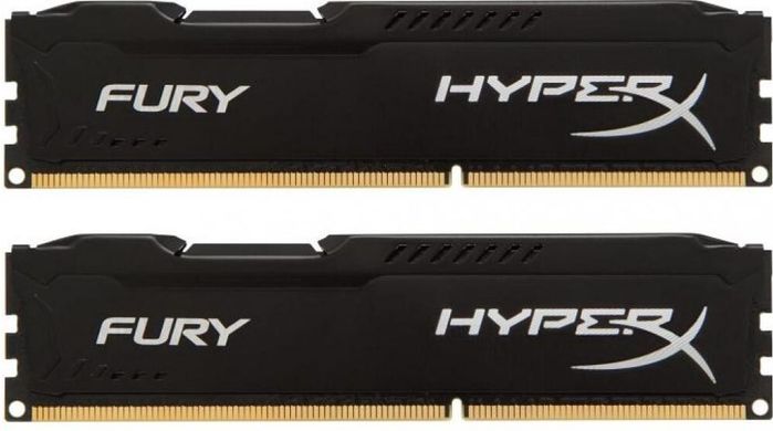 Оперативна пам'ять HyperX DDR3 2x4GB/1600 dual voltage 1.35V or 1,5V HyperX Fury Black (HX316LC10FBK2/8)