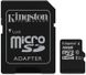 Карта памяти Kingston microSDXC 16GB Canvas Select SDHC Class 10 UHS-I U1 + adapter