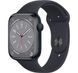 Apple Watch Series 8 GPS 45mm Midnight Aluminum Case with Midnight Sport Band S/M (MNUJ3)