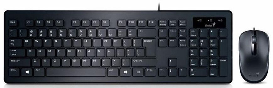 Комплект (клавіатура, мишка) Genius SlimStar C130 USB Ukr (31330208112)