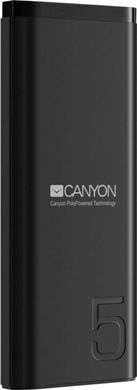 Універсальна мобільна батарея Canyon 5000 mAh Black (CNE-CPB05B)