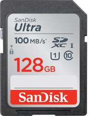 Карта памяти SanDisk SDHC (UHS-1) Ultra 128Gb class 10 (SDSDUNR-128G-GN3IN)