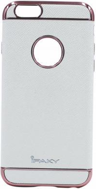 Чохол iPaky Leather TPU+Chrome iPhone 6 White