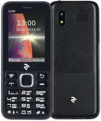 Мобільний телефон 2E E240 Black