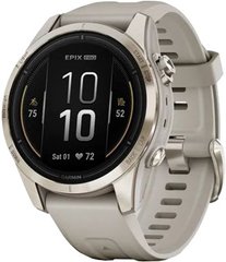 Смарт-часы Garmin Epix Pro (Gen 2) Sapphire 42 mm Soft Gold with Light Sand Band (010-02802-11)