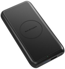 Универсальная мобильная батарея RAVPower 10000mAh Wireless Charging Power Bank, 5W Android, 5W iPhone (RP-PB081)