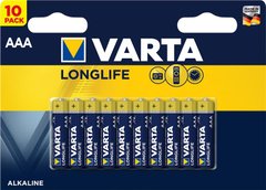 Батарейка Varta Longlife AAA BLI 10 Alkaline (04103101461)