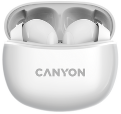 Навушники Canyon TWS-5 Bluetooth White (CNS-TWS5W)