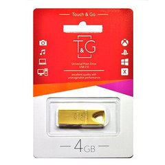 Флешка T&G USB 4GB 117 Metal Series Gold (TG117GD-4G)