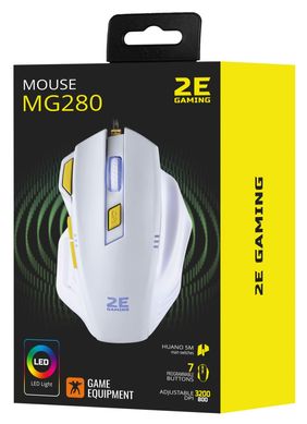 Миша 2E Gaming MG280 LED White (2E-MG280UWT)