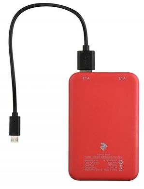 Універсальна мобільна батарея 2E PB500B Red