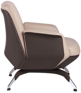 Офісне крісло для відвідувачів AMF Absolute beige/coffee (544597)