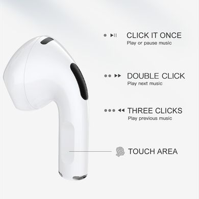 Навушники Bluetooth TWS Aspor Air 3 (A615) White